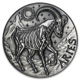 1 oz Silver Round Aries - Zodiac Series