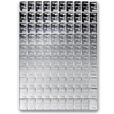 100x 1 gram Silver Bar - Valcambi Silver CombiBar