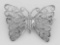 Filigree Butterfly Pin / Brooch - Sterling Silver