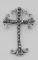 Antique Style Marcasite Cross Pendant - Sterling Silver