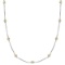 Fancy Yellow Canary Diamonds by The Yard Necklace 14k White Gold (3.00ct)