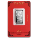 10 gram Silver Bar - PAMP Suisse (Year of the Dragon)