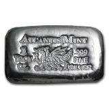 1 oz Silver Bar - Atlantis Mint (Dragon)