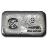 9 oz Silver Bar - Prospector's Gold & Gems