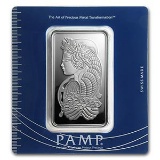 100 gram Silver Bar - PAMP Suisse (Fortuna)