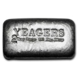 2 oz Silver Bar - Yeager Poured Silver (Bare Bones Bullion)