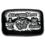 1 oz Silver Bar - Atlantis Mint (Zodiac Series, Taurus)