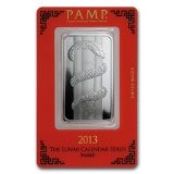 1 oz Silver Bar - PAMP Suisse (Year of the Snake)