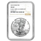 2016 Silver American Eagle MS-69 NGC