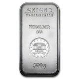 500 gram Silver Bar - Geiger (Security Line Series)