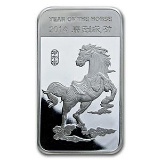 10 oz Silver Bar - (2014 Year of the Horse)