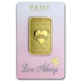 1 oz Gold Bar - PAMP Suisse Love Always (In Assay)