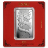 100 gram Silver Bar - PAMP Suisse (Year of the Dragon)