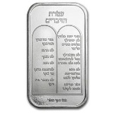 1 oz Silver Bar - Ten Commandments (Hebrew)