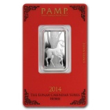 10 gram Silver Bar - PAMP Suisse (Year of the Horse)