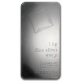 1 kilo Silver Bar - Valcambi (w/Assay)