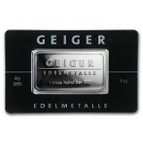 1 oz Silver Bar - Geiger Edelmetalle (Mirror Finish/In Assay)