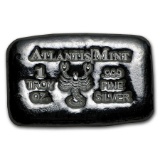 1 oz Silver Bar - Atlantis Mint (Zodiac Series, Scorpio)