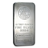 10 oz Silver Bar - Engelhard (Tall-E Logo)
