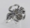 Marcasite Spider Ring - Sterling Silver