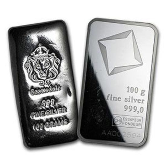 100 gram Silver Bar - Secondary Market