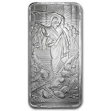 10 oz Silver Shield Bar - Jesus Clears the Temple