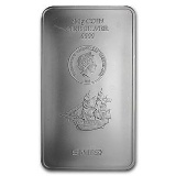 2015 250 gram Silver Cook Islands Bounty Coin Bar (.9999 Fine)
