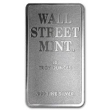 10 oz Silver Bar - Wall Street Mint (Type 2)