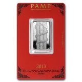 10 gram Silver Bar - PAMP Suisse (Year of the Snake)
