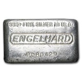 10 oz Silver Bar - Engelhard (Wide, Poured)