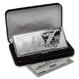 4 oz Silver Bar - 2016 $100 Bill (w/Box & COA)