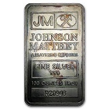 100 oz Silver Bar - Johnson Matthey (Pressed, Matching Serial #s)