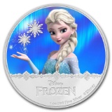 2016 Niue 1 oz Silver $2 Disney Frozen: Elsa (w/Box & COA)