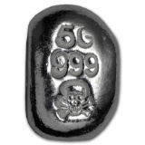 5 gram Silver Bar - Skull & Bones (Atlantis Mint)