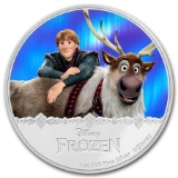 2016 Niue 1 oz Silver $2 Disney Frozen: Kristoff & Sven