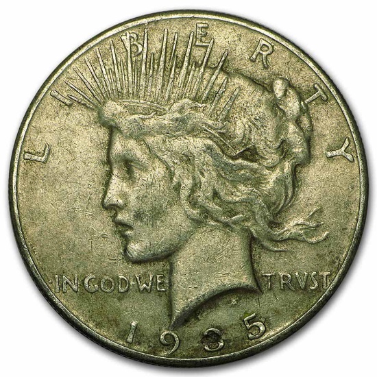 1935 Peace Dollar VG-VF