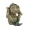 HEAR NO EVIL GOBLIN Cast in quality resin and hand painted. Great as a garden decor