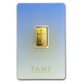 5 g Gold Bar - PAMP Suisse Religious Series (Romanesque Cross)