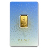 5 gram Gold Bar - PAMP Suisse Religious Series (Buddha)