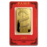 100 gram Gold Bar - PAMP Suisse Year of the Snake (In Assay)