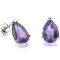 0.76 CARAT TW (2 PCS) AMETHYST PLATINUM OVER 0.925 STERLING SILVER EARRINGS