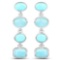 3.91 Carat Genuine Turquoise and Amazonite .925 Sterling Silver Earrings