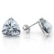 BEAUTIFUL 0.82 CARAT TW AQUAMARINE PLATINUM OVER 0.925 STERLING SILVER EARRINGS