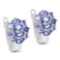 3.48 Carat Genuine Tanzanite .925 Sterling Silver Earrings