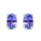 0.88 Carat Genuine Tanzanite .925 Sterling Silver Earrings