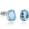 2.02 CARAT TW (2 PCS) BLUE TOPAZ PLATINUM OVER 0.925 STERLING SILVER EARRINGS