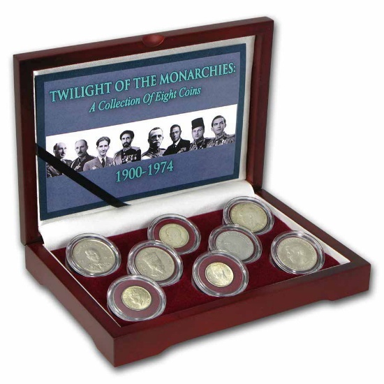 1900-1974 8-Coin Twilight of the Monarchies Set