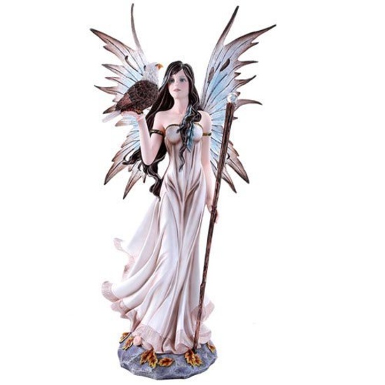 FAIRY WITH EAGLE 13 1/8in. x 7 7/8in. x 20 7/8in.