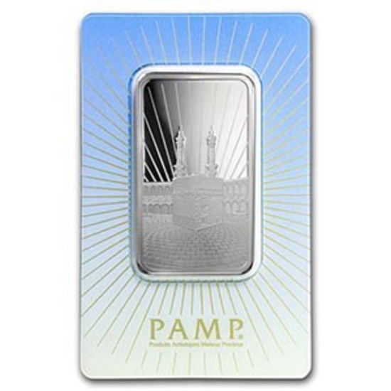 1 oz Silver Bar - PAMP Suisse Religious Series (Ka' Bah, Mecca)