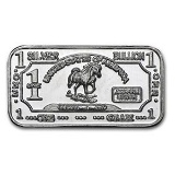 1 gram Silver Bar - Horse